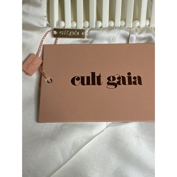 CULT GAIA Serafina Dress in Off White 0 New Womens Mini Halter Beaded - Picture 9 of 15